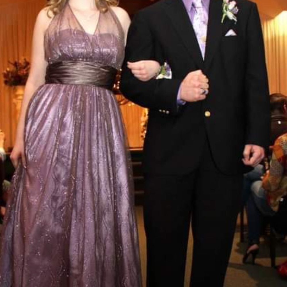 FLASH SALE!! Purple prom dress with sequin detail!